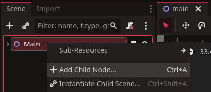 Add Child-Node to Main