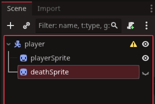 Hide the DeathSprite