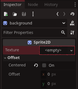 Assign texture to Sprite2D