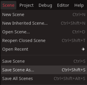 Save Scene as Player